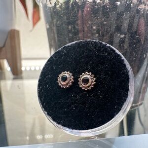 Maya rose gold threadless ends